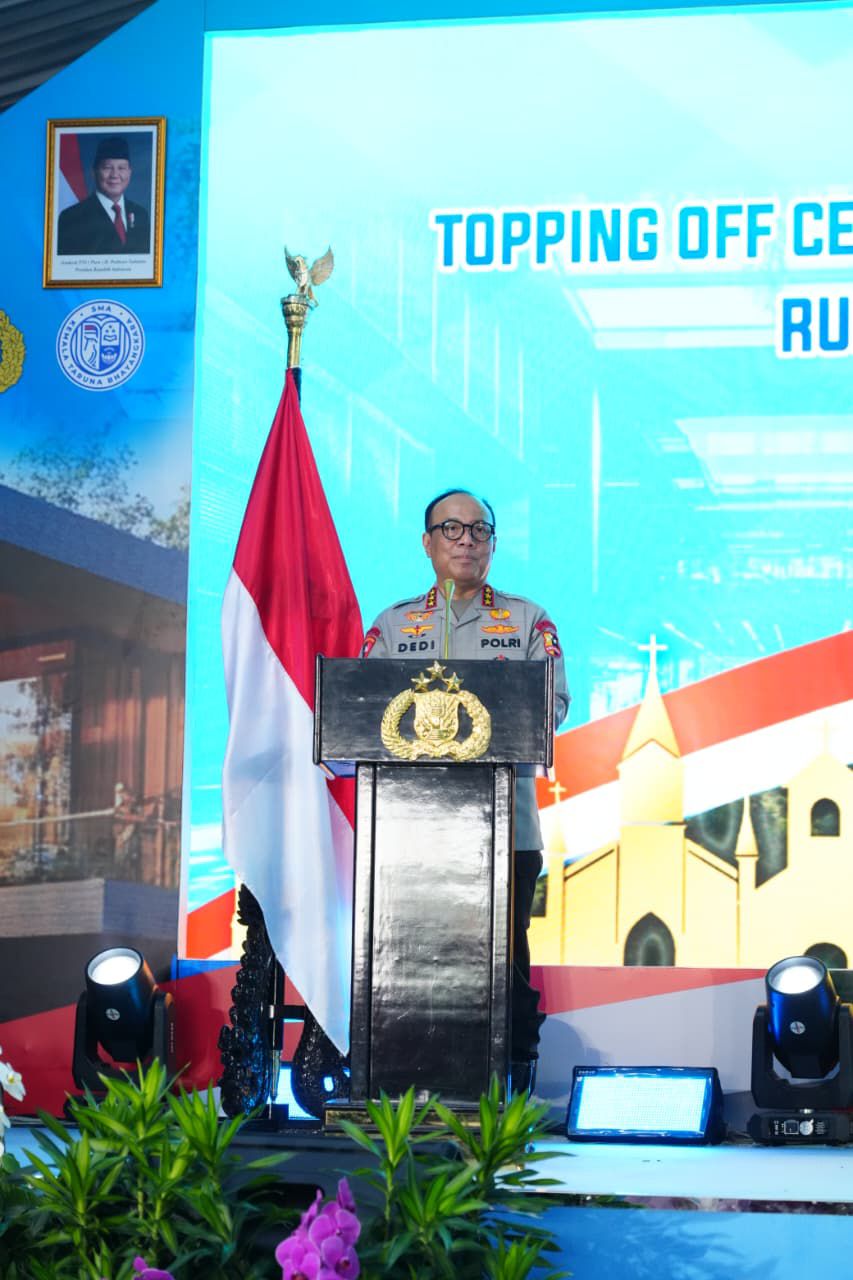 Peletakan Batu Pertama Rumah Ibadah di SMA Kemala Taruna Bhayangkara oleh Wakapolri, Simbol Toleransi dan Persaudaraan Antarumat Beragama