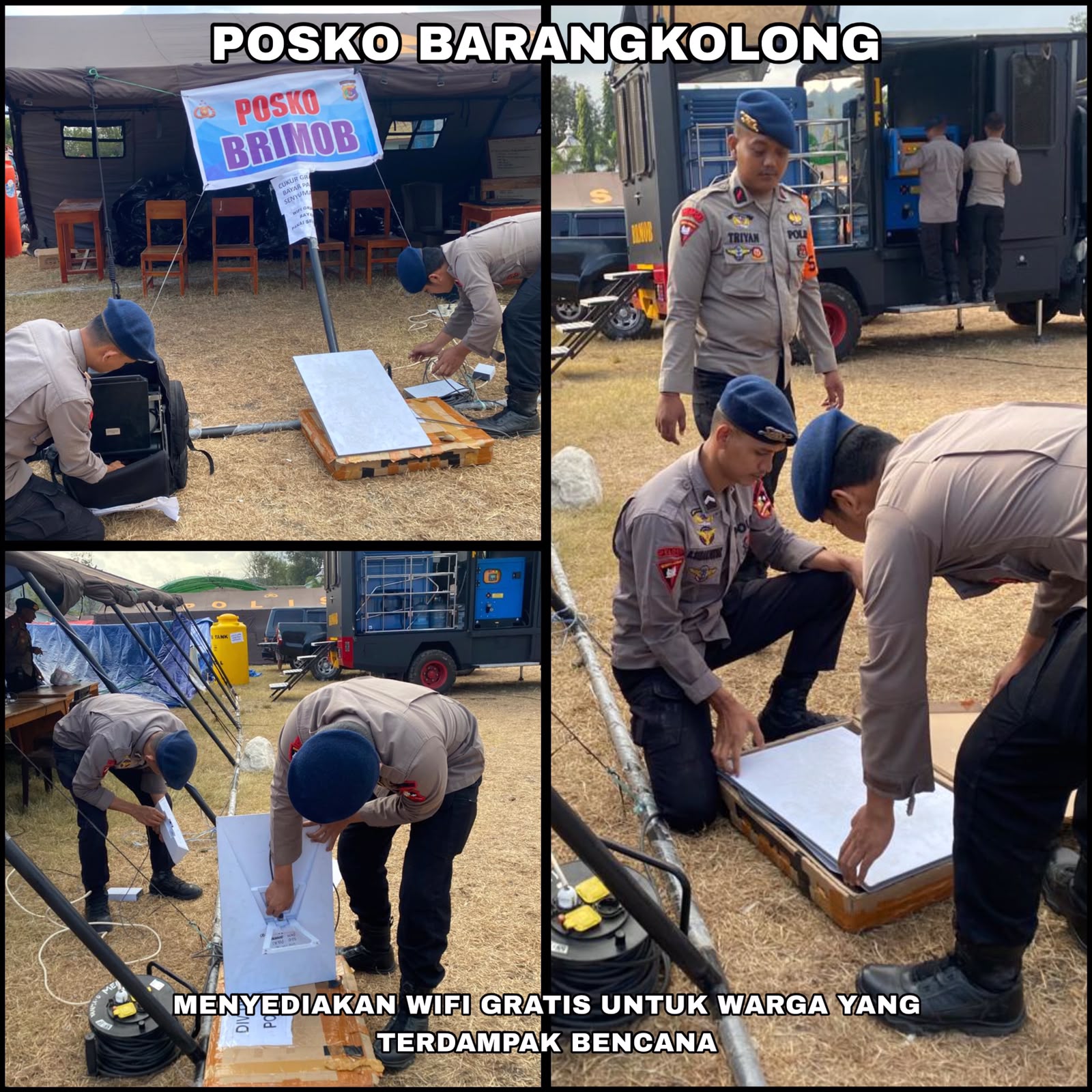 Pasukan Pelopor BKO Polda NTT Bergerak Tangani Dampak Gempa, Layani dan Bantu Warga di Lokasi Pengungsian